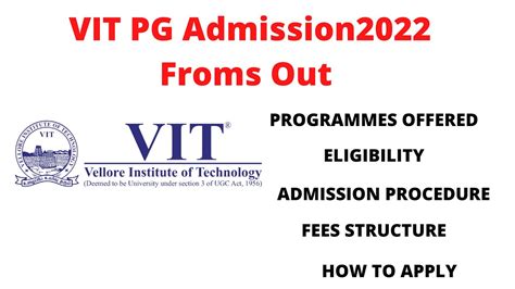vit pg admission 2022.